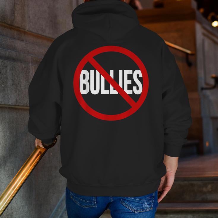 Anti Bullying No Bullies School Teacher Student Kindness Men Zip Up Hoodie Back Print, funny gift