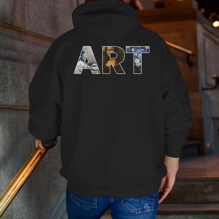 Art Artist Painting Teacher T Shirt Mona Lisa Great Wave For Men Women Men Zip Up Hoodie Back Print, funny gift Art Artist Painting Teacher T Shirt Mona Lisa Great Wave For Men Women Men Zip Up Hoodie Back Print, funny gift