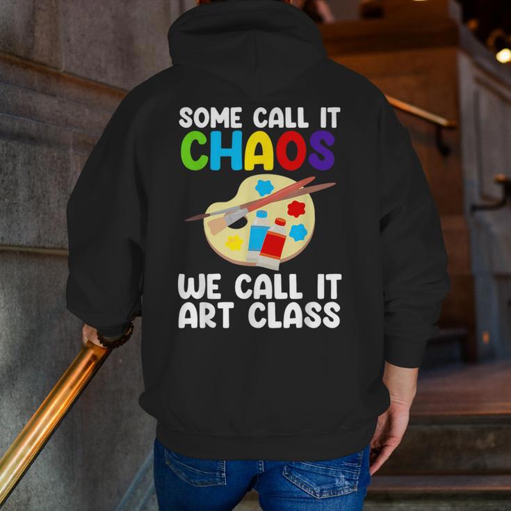 Art Teacher For Men Women Art Teacher Appreciation Men Zip Up Hoodie Back Print, funny gift