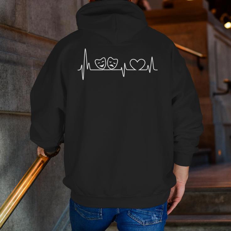 Theatre Teacher Theater Drama Rehearsal Theater Men Zip Up Hoodie Back Print, funny gift