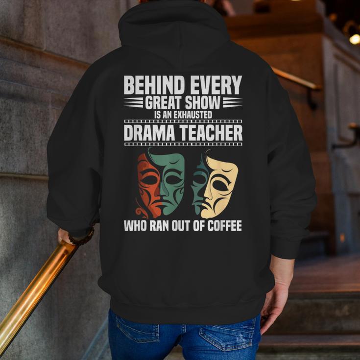 Theatre Teacher Drama Lover Theatre Mask Drama Teacher Men Zip Up Hoodie Back Print, funny gift Theatre Teacher Drama Lover Theatre Mask Drama Teacher Men Zip Up Hoodie Back Print, funny gift