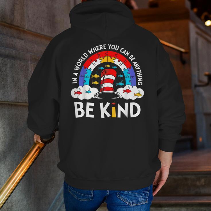 Autism Awareness For Teacher Why Fit In Doctor Cat Hat Cool Men Zip Up Hoodie Back Print, funny gift Autism Awareness For Teacher Why Fit In Doctor Cat Hat Cool Men Zip Up Hoodie Back Print, funny gift
