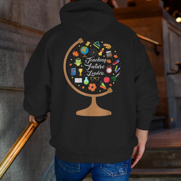 Awesome Teachers T Shirt Teaching Future Leaders Globe For Men Women Men Zip Up Hoodie Back Print, funny gift Awesome Teachers T Shirt Teaching Future Leaders Globe For Men Women Men Zip Up Hoodie Back Print, funny gift