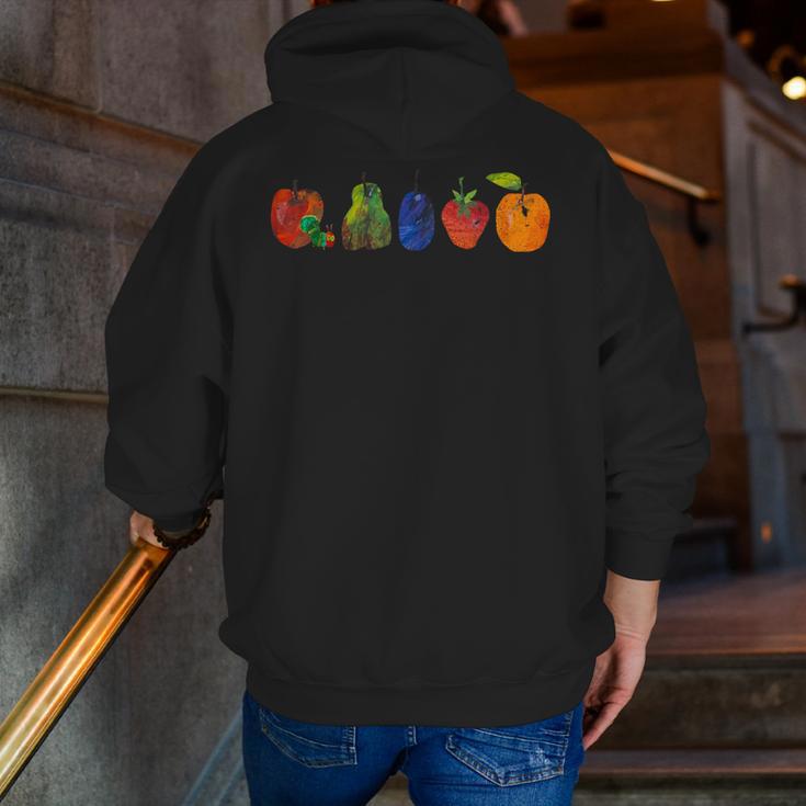 Back To School Cute Hungry Lover Fruits Teacher Men Zip Up Hoodie Back Print, funny gift