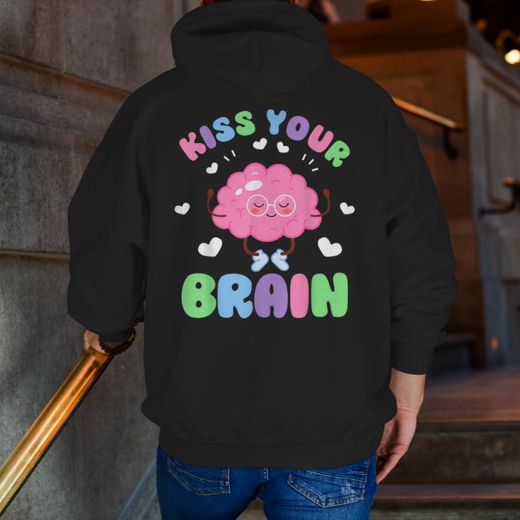 Back To School Kiss Your Brain Cute Teacher Appreciation Men Zip Up Hoodie Back Print, funny gift Back To School Kiss Your Brain Cute Teacher Appreciation Men Zip Up Hoodie Back Print, funny gift