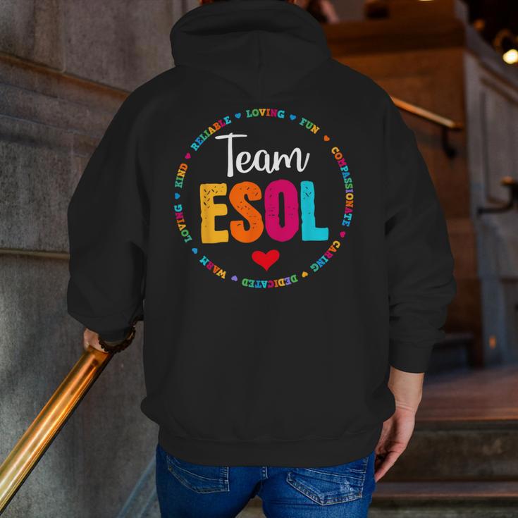 Back To School Teachers Crew Students Team ESOL Teacher Men Zip Up Hoodie Back Print, funny gift Back To School Teachers Crew Students Team ESOL Teacher Men Zip Up Hoodie Back Print, funny gift