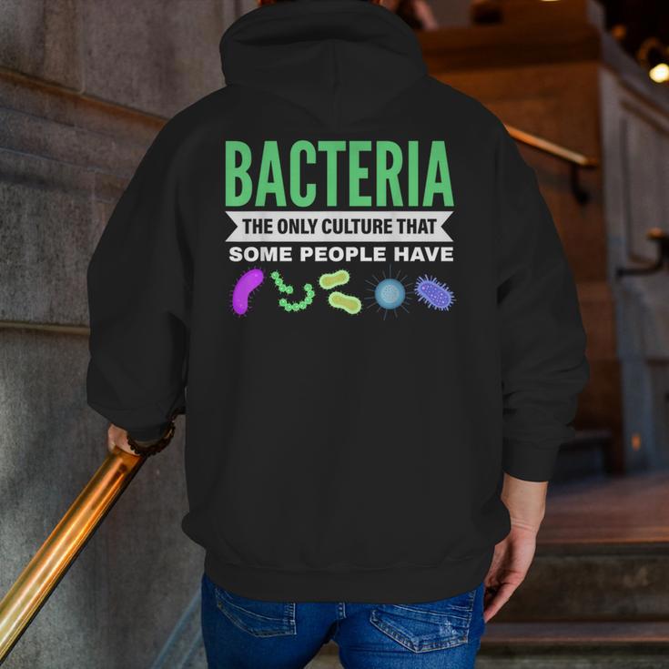 Bacteria Culture Biology Science Teacher Biologist Men Zip Up Hoodie Back Print, Science Teacher Hoodies, funny gift