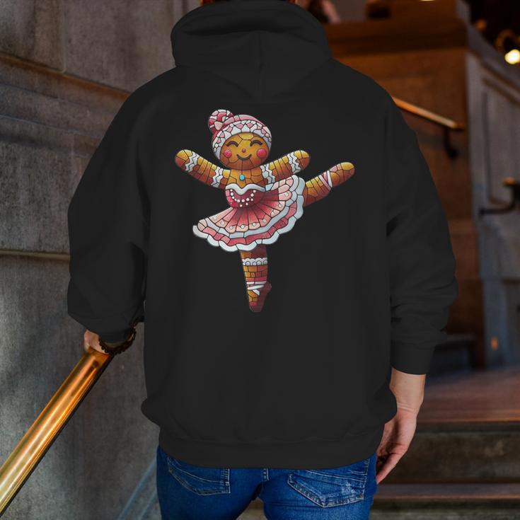 Ballet Dancer Gingerbread Christmas Dance Teacher Girl Women Men Zip Up Hoodie Back Print, funny gift Ballet Dancer Gingerbread Christmas Dance Teacher Girl Women Men Zip Up Hoodie Back Print, funny gift