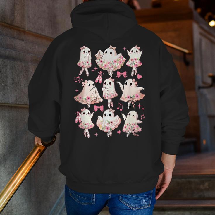 Ballet Ghost Ballet Dancer Spooky Dance Halloween Teacher Men Zip Up Hoodie Back Print, funny gift Ballet Ghost Ballet Dancer Spooky Dance Halloween Teacher Men Zip Up Hoodie Back Print, funny gift