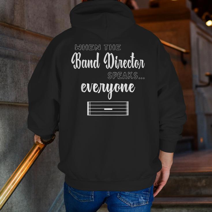 Band Director Shirt Music Teacher Appreciation Men Zip Up Hoodie Back Print, funny gift Band Director Shirt Music Teacher Appreciation Men Zip Up Hoodie Back Print, funny gift