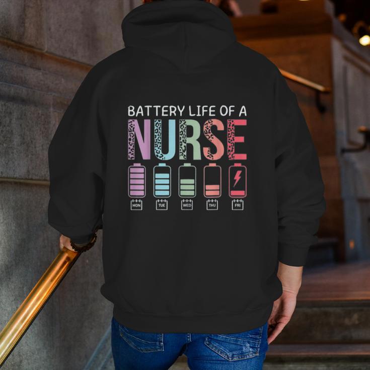 Battery Life Of A Nurse School Teacher Appreciation Men Zip Up Hoodie Back Print, funny gift Battery Life Of A Nurse School Teacher Appreciation Men Zip Up Hoodie Back Print, funny gift