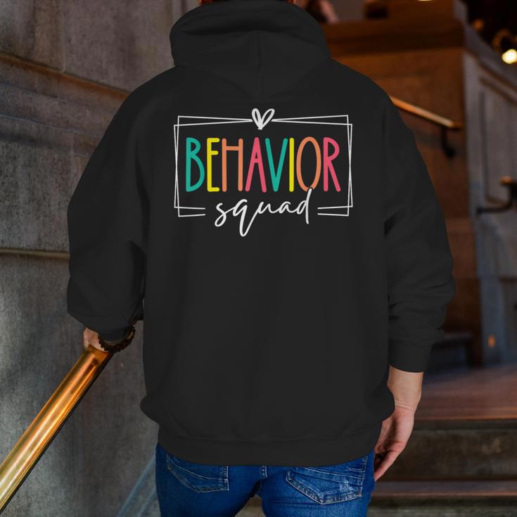 Behavior Squad School Counselor SPED Teacher Kids Women Men Men Zip Up Hoodie Back Print, funny gift Behavior Squad School Counselor SPED Teacher Kids Women Men Men Zip Up Hoodie Back Print, funny gift