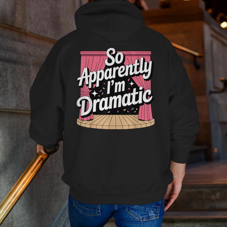Best Theatre Art For Men Women Musical Drama Teacher Theater Men Zip Up Hoodie Back Print, funny gift