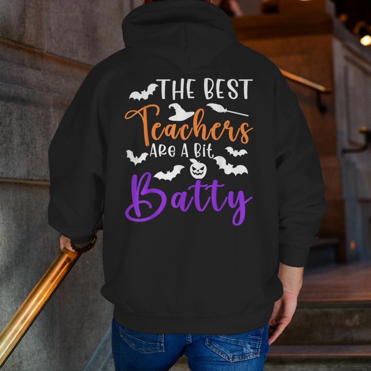 The Best Teachers Are A Bit Batty Teacher Bat Halloween Men Zip Up Hoodie Back Print, funny gift The Best Teachers Are A Bit Batty Teacher Bat Halloween Men Zip Up Hoodie Back Print, funny gift