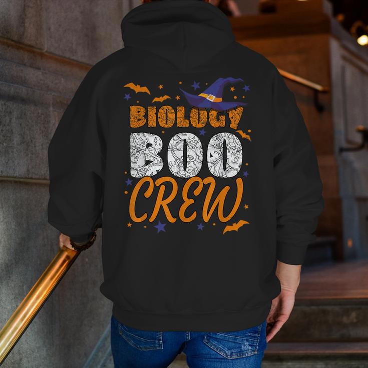Biology Boo Crew Halloween Biology Teacher Matching For Men Women Kids Men Zip Up Hoodie Back Print, funny gift