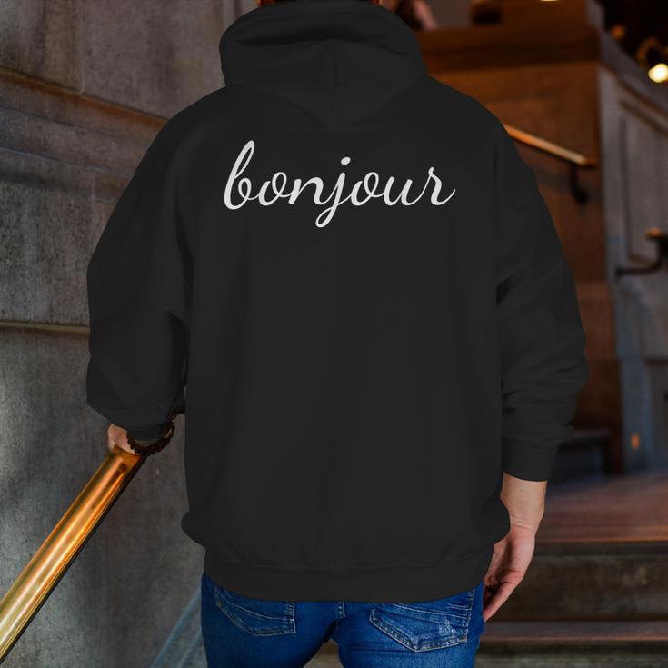 Bonjour T Shirt French Language Saying Teacher Student Men Women Girls Kids Men Zip Up Hoodie Back Print, funny gift Bonjour T Shirt French Language Saying Teacher Student Men Women Girls Kids Men Zip Up Hoodie Back Print, funny gift