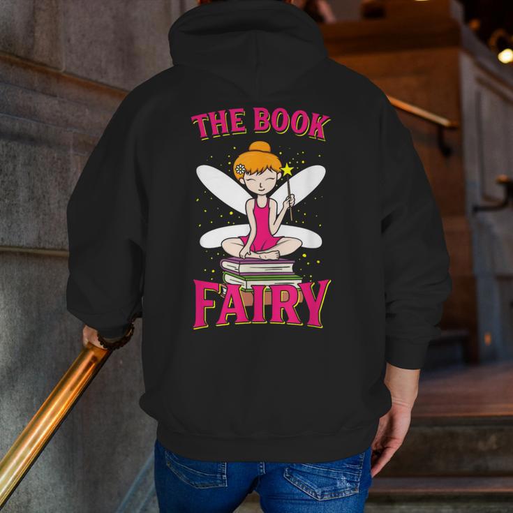 The Book Fairy Reading Teacher Librarian T-Shirt Men Zip Up Hoodie Back Print, funny gift