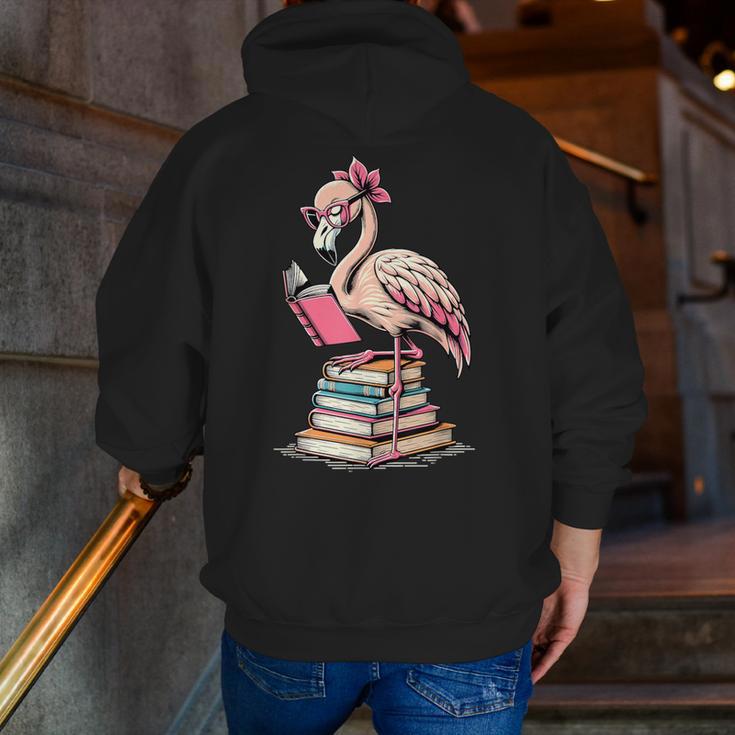 Book Lover Cute Flamingo Reading Teacher Librarian Women Men Zip Up Hoodie Back Print, funny gift Book Lover Cute Flamingo Reading Teacher Librarian Women Men Zip Up Hoodie Back Print, funny gift
