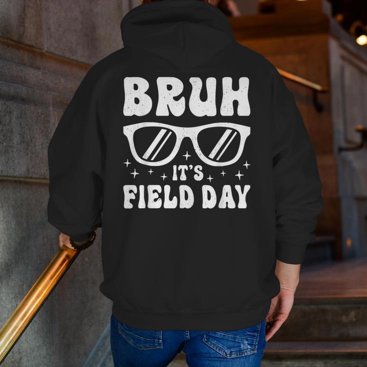 Bruh It's Field Day Teacher Boys Girls Kids Happy Field Day Men Zip Up Hoodie Back Print, funny gift