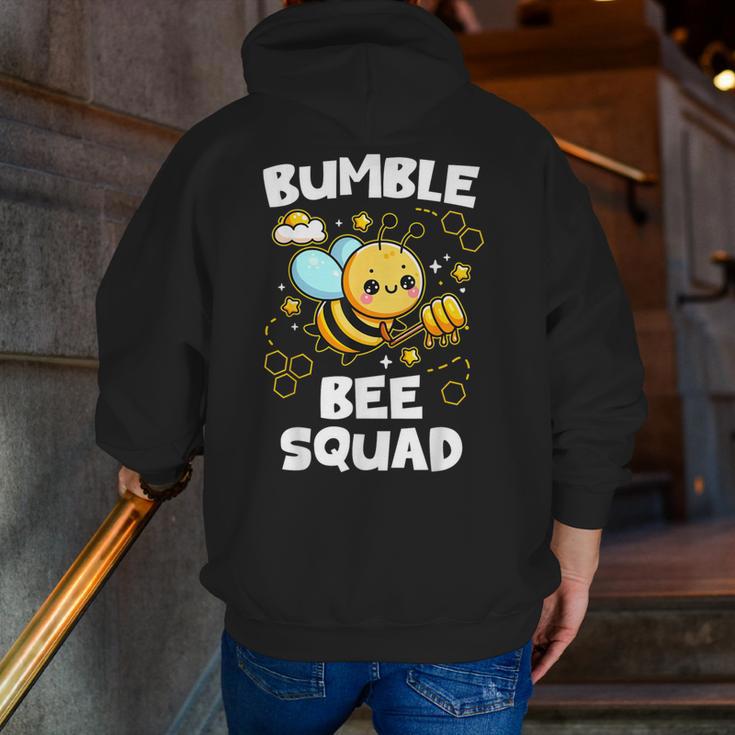 Bumble Bee Squad Honey Bumblebee Teacher Team Group Men Zip Up Hoodie Back Print, funny gift Bumble Bee Squad Honey Bumblebee Teacher Team Group Men Zip Up Hoodie Back Print, funny gift
