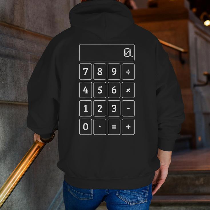 Calculator Costume Halloween Math Teacher Nerd For Men Women Men Zip Up Hoodie Back Print, funny gift Calculator Costume Halloween Math Teacher Nerd For Men Women Men Zip Up Hoodie Back Print, funny gift