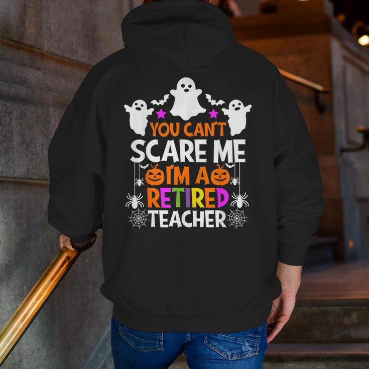 You Can't Scare Me I'm A Retired Teacher Shirt Halloween Men Zip Up Hoodie Back Print, funny gift You Can't Scare Me I'm A Retired Teacher Shirt Halloween Men Zip Up Hoodie Back Print, funny gift