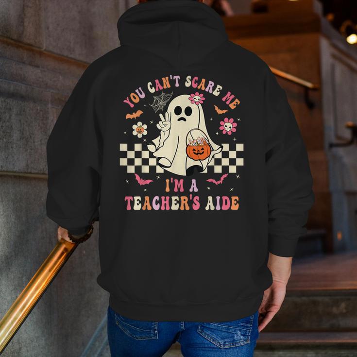 You Can't Scare Me I'm A School Teacher's Aide Halloween Men Zip Up Hoodie Back Print, funny gift You Can't Scare Me I'm A School Teacher's Aide Halloween Men Zip Up Hoodie Back Print, funny gift