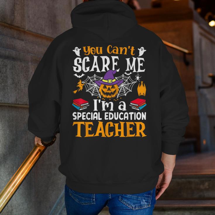You Can't Scare Me I'm A Special Education Teacher Halloween Men Zip Up Hoodie Back Print, funny gift You Can't Scare Me I'm A Special Education Teacher Halloween Men Zip Up Hoodie Back Print, funny gift
