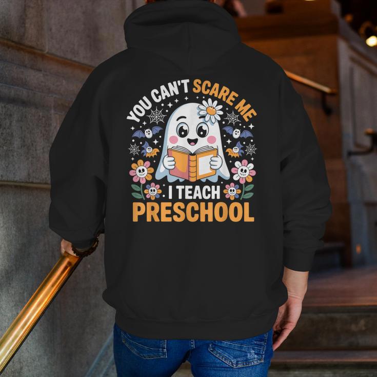 You Can't Scare Me I Teach Preschool Teacher Halloween Men Zip Up Hoodie Back Print, funny gift You Can't Scare Me I Teach Preschool Teacher Halloween Men Zip Up Hoodie Back Print, funny gift