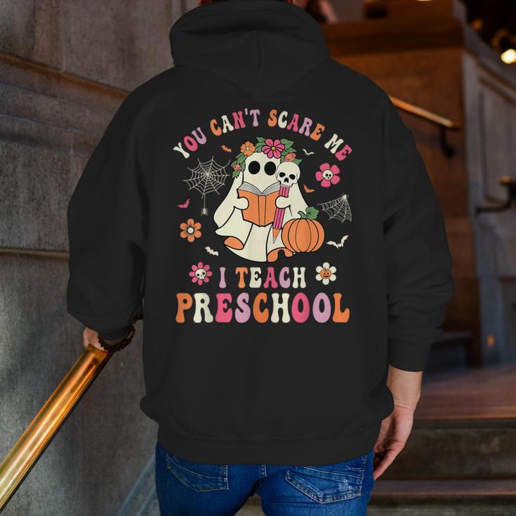 You Can't Scare Me I Teach Preschool Teacher Team Halloween Men Zip Up Hoodie Back Print, funny gift You Can't Scare Me I Teach Preschool Teacher Team Halloween Men Zip Up Hoodie Back Print, funny gift