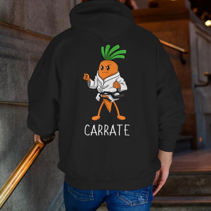 Carrate Karate Carrot Student Teacher Trainee Trainor Men Zip Up Hoodie Back Print, funny gift Carrate Karate Carrot Student Teacher Trainee Trainor Men Zip Up Hoodie Back Print, funny gift