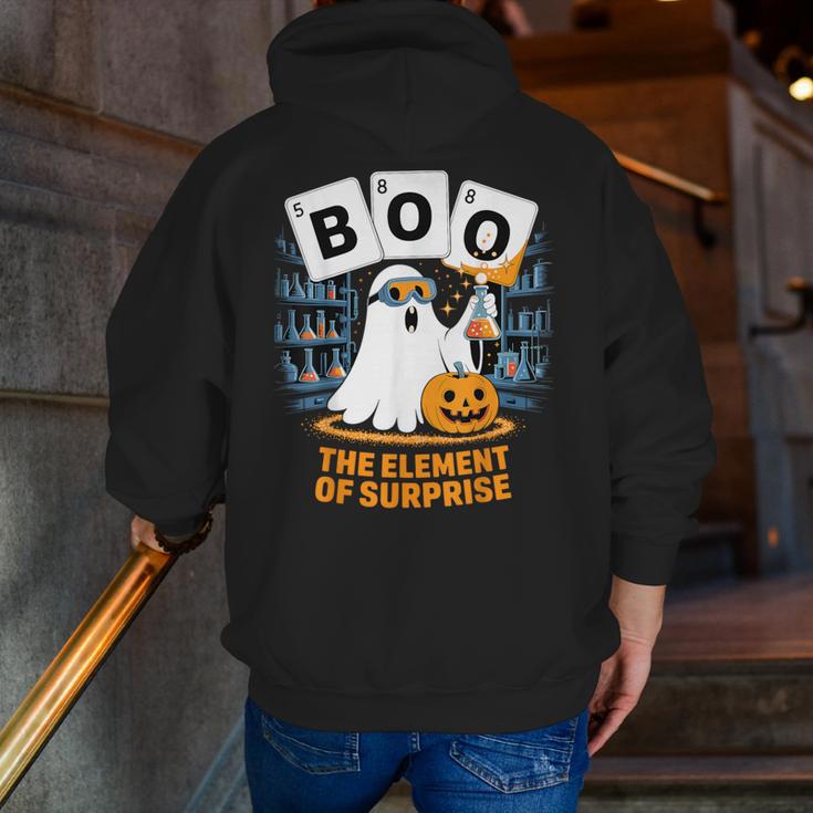 Chemistry Boo Ghost Element Of Surprise Science Teacher Tee Men Zip Up Hoodie Back Print, Science Teacher Hoodies, funny gift