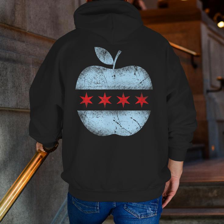 Chicago Flag Teacher School Cute Men Zip Up Hoodie Back Print, funny gift Chicago Flag Teacher School Cute Men Zip Up Hoodie Back Print, funny gift