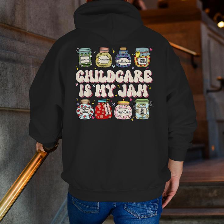 Childcare Is My Jam Child Care Teacher School Psychologist Men Zip Up Hoodie Back Print, funny gift Childcare Is My Jam Child Care Teacher School Psychologist Men Zip Up Hoodie Back Print, funny gift