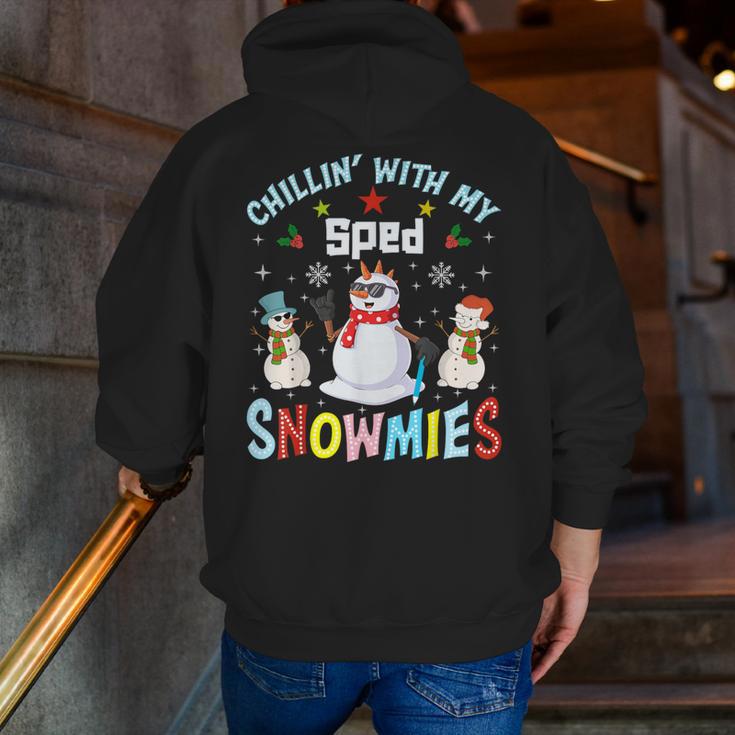 Chillin With My Sped Snowmies Teacher Student Christmas Men Zip Up Hoodie Back Print, funny gift Chillin With My Sped Snowmies Teacher Student Christmas Men Zip Up Hoodie Back Print, funny gift