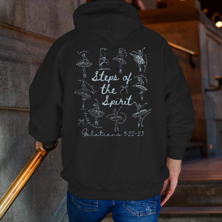 Christian Steps Of Spirit Bible Verse Ballet Dancer Teacher Men Zip Up Hoodie Back Print, funny gift Christian Steps Of Spirit Bible Verse Ballet Dancer Teacher Men Zip Up Hoodie Back Print, funny gift
