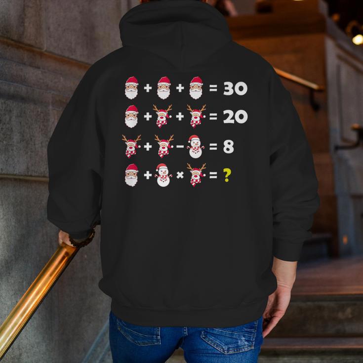 Christmas Math Quiz Teacher Equation Math Teacher Men Zip Up Hoodie Back Print, funny gift Christmas Math Quiz Teacher Equation Math Teacher Men Zip Up Hoodie Back Print, funny gift