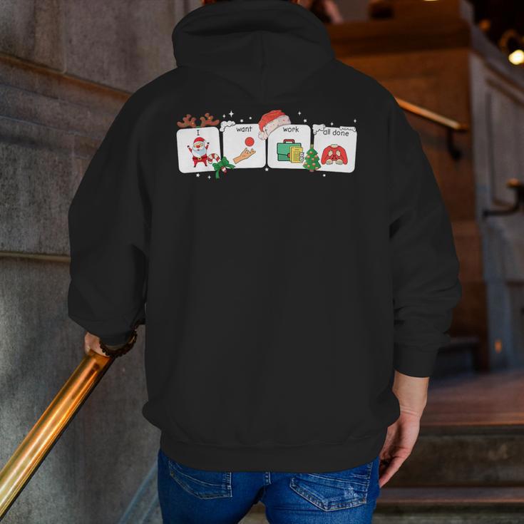Christmas Santa Special Education SPED Teacher Xmas PJ Men Zip Up Hoodie Back Print, funny gift Christmas Santa Special Education SPED Teacher Xmas PJ Men Zip Up Hoodie Back Print, funny gift