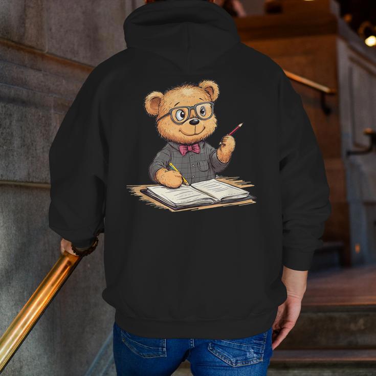 Classroom Fun With Teddy Bear Teacher Men Zip Up Hoodie Back Print, funny gift Classroom Fun With Teddy Bear Teacher Men Zip Up Hoodie Back Print, funny gift