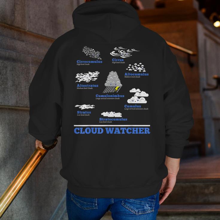 Cloud Watcher Cloud Types Science Student Teacher Cute Faces Men Zip Up Hoodie Back Print, Science Teacher Hoodies, funny gift Cloud Watcher Cloud Types Science Student Teacher Cute Faces Men Zip Up Hoodie Back Print, Science Teacher Hoodies, funny gift