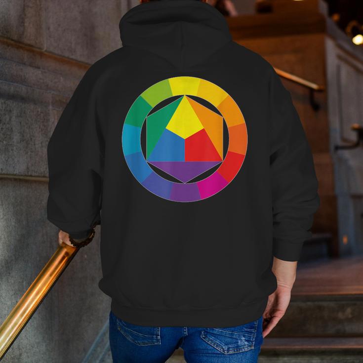 Color Wheel Palette Shirt Artist Painter Art Teacher Tshirt Men Zip Up Hoodie Back Print, funny gift Color Wheel Palette Shirt Artist Painter Art Teacher Tshirt Men Zip Up Hoodie Back Print, funny gift