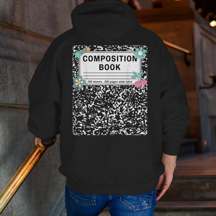 Composition Book Notebook Teachers Matching Group Halloween Men Zip Up Hoodie Back Print, funny gift Composition Book Notebook Teachers Matching Group Halloween Men Zip Up Hoodie Back Print, funny gift
