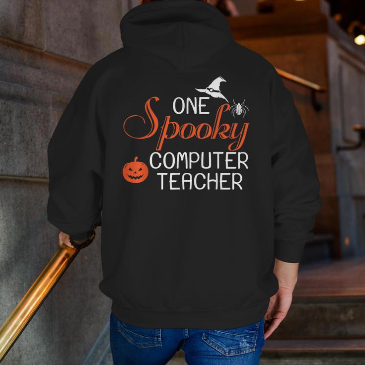 Computer Teacher Halloween Spooky Men Women Kids Men Zip Up Hoodie Back Print, funny gift Computer Teacher Halloween Spooky Men Women Kids Men Zip Up Hoodie Back Print, funny gift