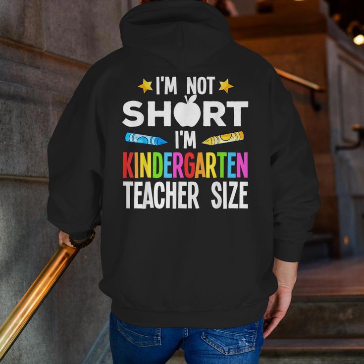 Cool Kindergarten Teacher Art For Men Women Preschool Kinder Men Zip Up Hoodie Back Print, funny gift