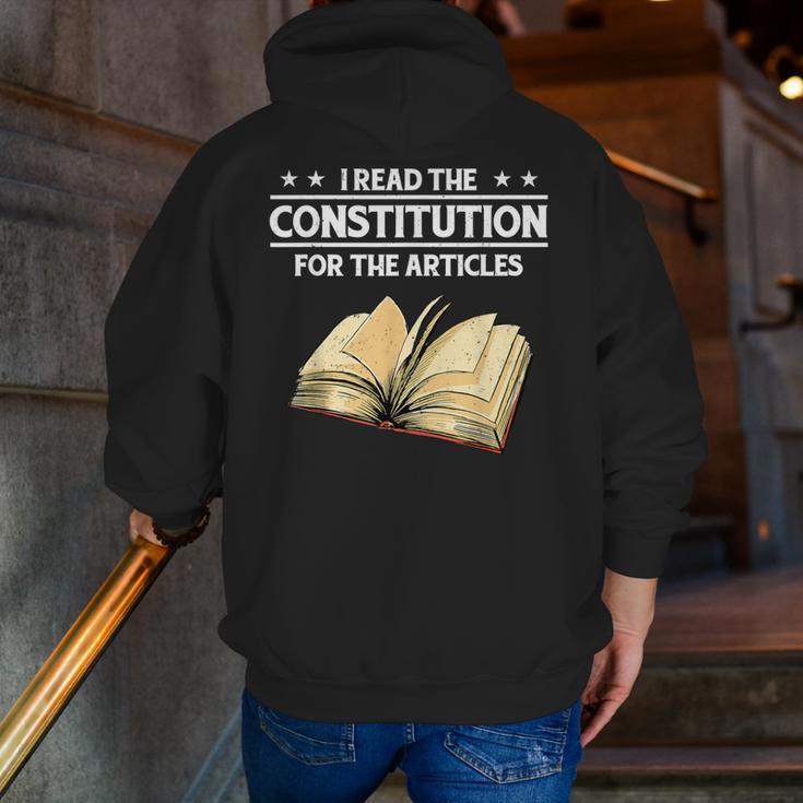 Cool History Teacher Read The Constitution For The Articles Men Zip Up Hoodie Back Print, History Teacher Hoodies, funny gift Cool History Teacher Read The Constitution For The Articles Men Zip Up Hoodie Back Print, History Teacher Hoodies, funny gift