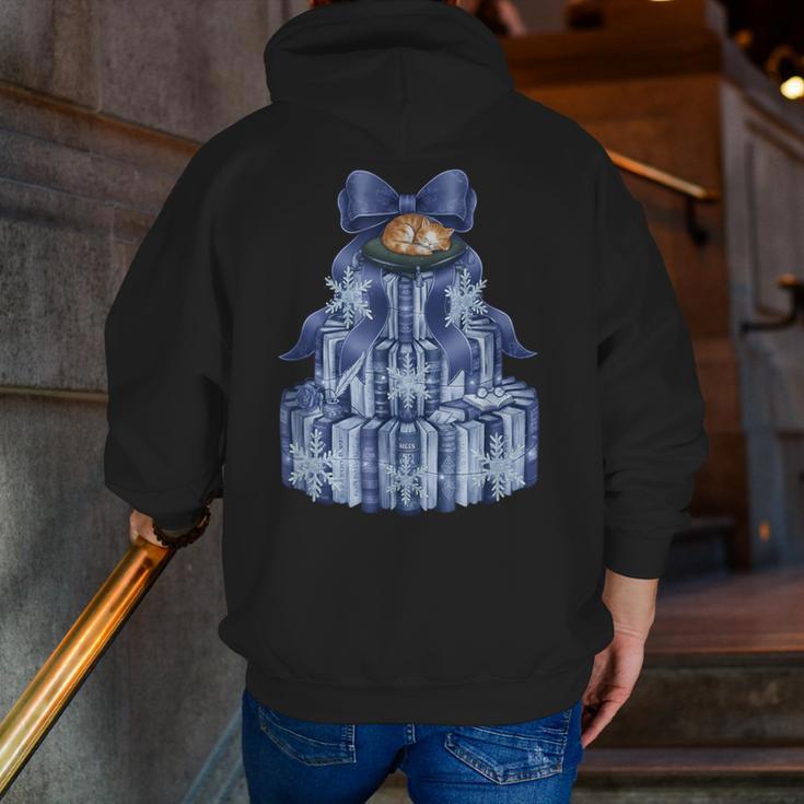 Coquette Bow Book Tree Merry Christmas Xmas Teacher Holiday Men Zip Up Hoodie Back Print, funny gift Coquette Bow Book Tree Merry Christmas Xmas Teacher Holiday Men Zip Up Hoodie Back Print, funny gift