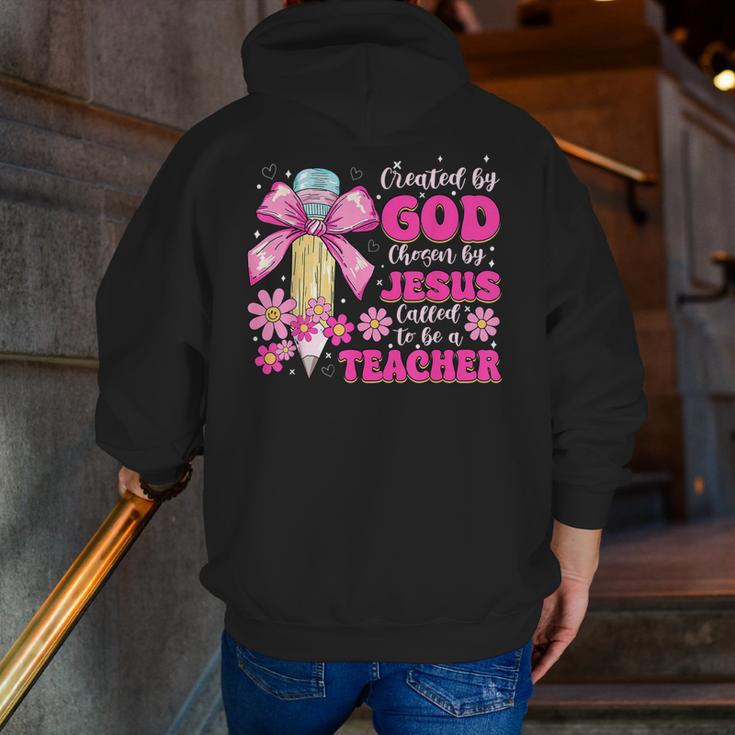 Created By God Called To Teacher Jesus Christian Teacher Men Zip Up Hoodie Back Print, funny gift Created By God Called To Teacher Jesus Christian Teacher Men Zip Up Hoodie Back Print, funny gift