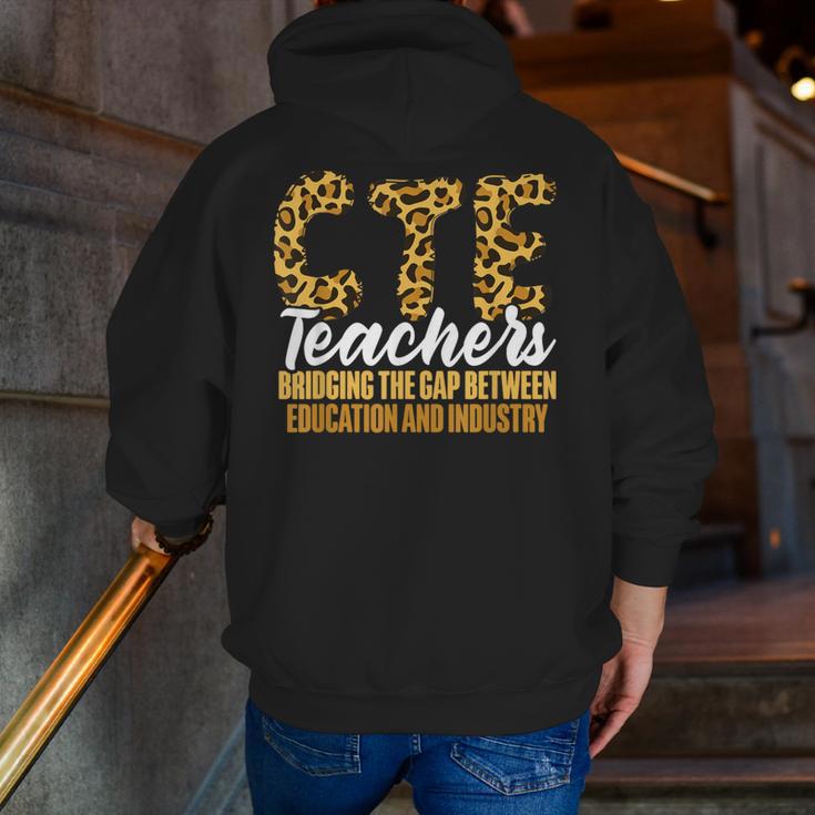 CTE Teacher Middle School High School Teach Career Men Women Men Zip Up Hoodie Back Print, funny gift