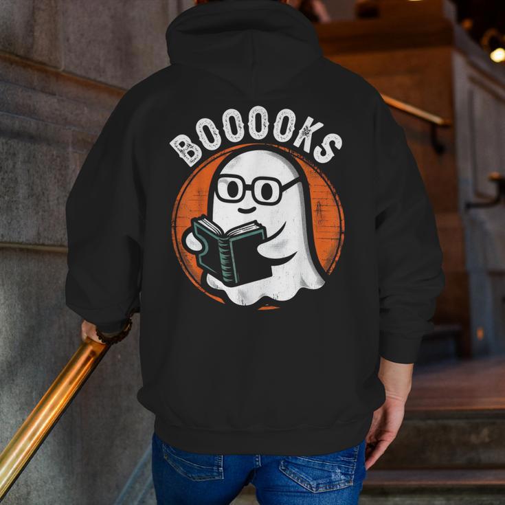 Cute Ghost Book Reading Books Lover Retro Halloween Teacher Men Zip Up Hoodie Back Print, funny gift Cute Ghost Book Reading Books Lover Retro Halloween Teacher Men Zip Up Hoodie Back Print, funny gift