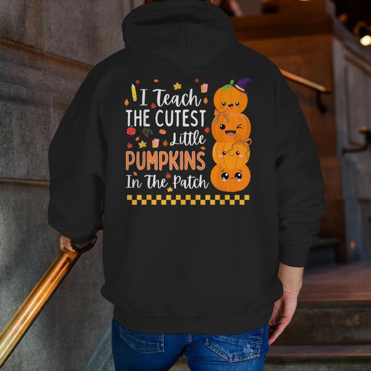 Cute Teacher Halloween For Women Men Teacher Pumpkin Men Zip Up Hoodie Back Print, funny gift Cute Teacher Halloween For Women Men Teacher Pumpkin Men Zip Up Hoodie Back Print, funny gift